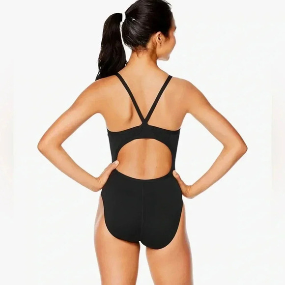 Speedo Women's Swimsuit One Piece Endurance+ Flyback Solid Adult - Picture 2 of 5